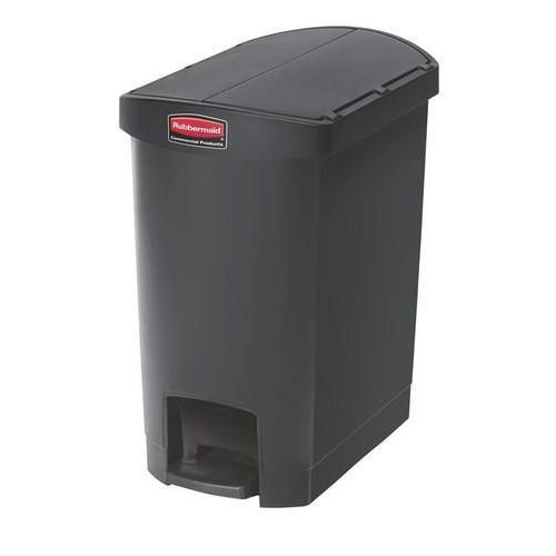 Plastov odpadkov ko Rubbermaid End Step, objem 30 l, ern