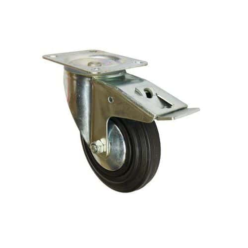 Gumov transportn kolo s prubou, prmr 160 mm, oton s brzd