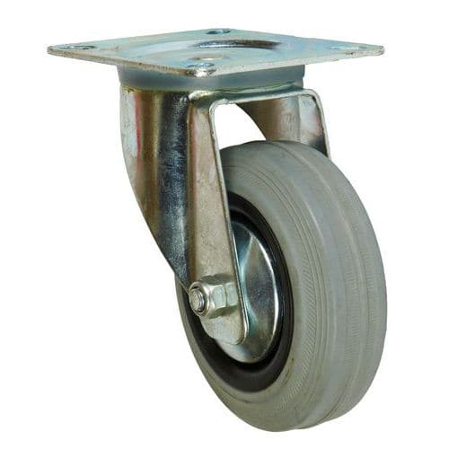 Gumov transportn kolo s prubou, prmr 100 mm, oton, kluzn