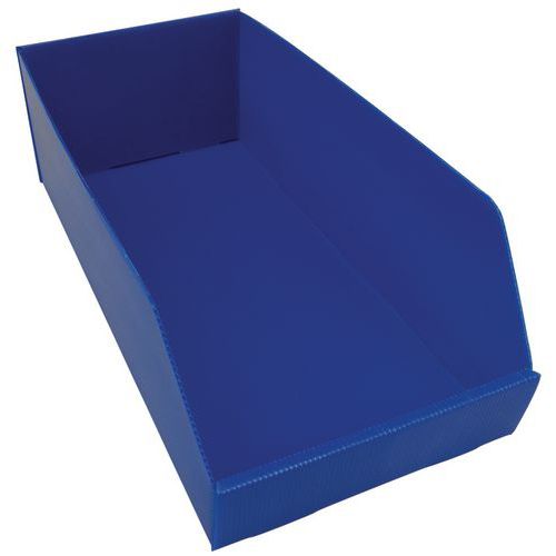 Plastov box PP, 15,5 x 24 x 48 cm, modry