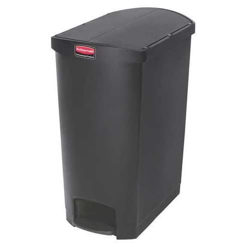 Plastov odpadkov ko Rubbermaid End Step, objem 90 l, ern