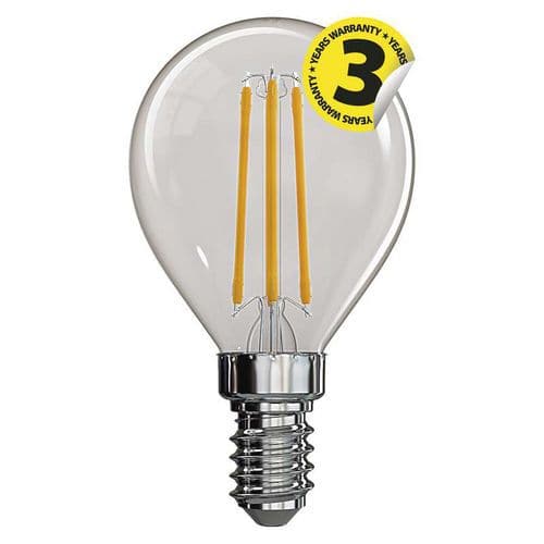 LED rovka Filament Mini Globe A++ 4W E14 neutrln bl