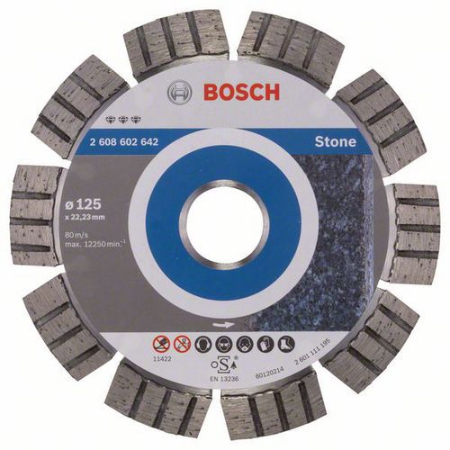 Bosch - Diamantov ezn kotou Best for Stone 125 x 22,23 x 2,2