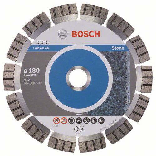 Bosch - Diamantov ezn kotou Best for Stone 180 x 22,23 x 2,4