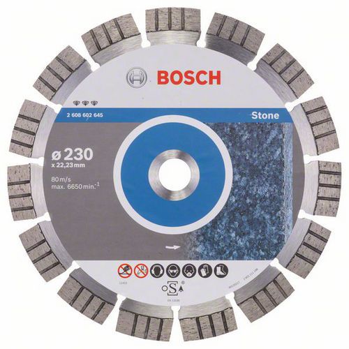 Bosch - Diamantov ezn kotou Best for Stone 230 x 22,23 x 2,4