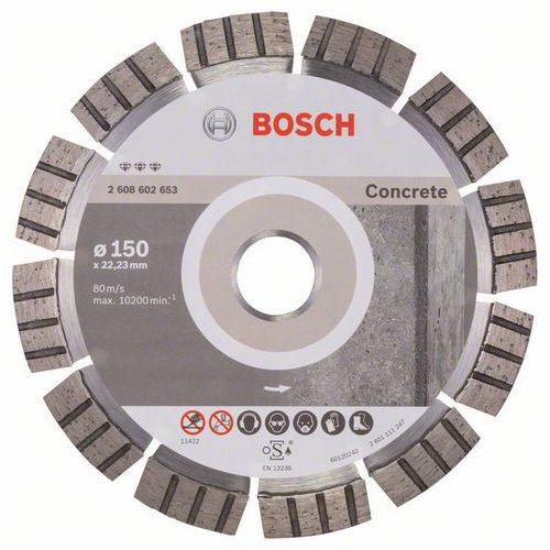 Bosch - Diamantov ezn kotou Best for Concrete 150 x 22,23 x - Kliknutm na obrzek zavete