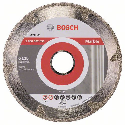 Bosch - Diamantov ezn kotou Best for Marble 125 x 22,23 x 2,