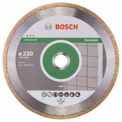 Bosch - Diamantov ezn kotou Standard for Ceramic 230 x 25,40