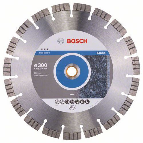 Bosch - Diamantov ezn kotou Best for Stone 300 x 20,00+25,40