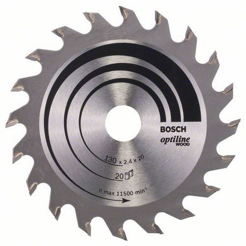 Bosch - Pilov kotou Optiline Wood 130 x 20/16 x 2,4 mm, 20