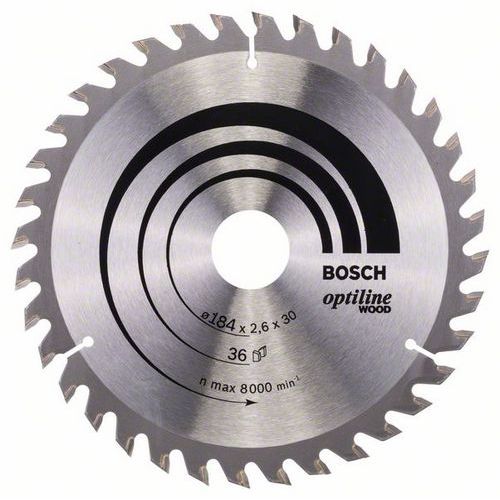 Bosch - Pilov kotou Optiline Wood 184 x 30 x 2,6 mm, 36