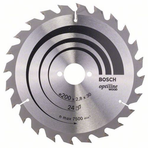 Bosch - Pilov kotou Optiline Wood 200 x 30 x 2,8 mm, 24