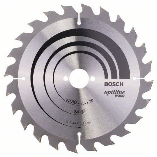 Bosch - Pilov kotou Optiline Wood 230 x 30 x 2,8 mm, 24