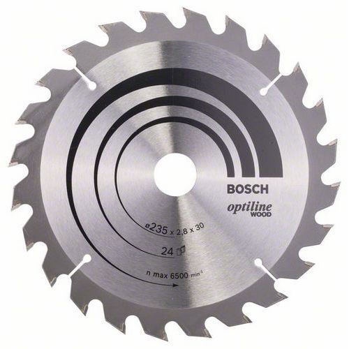 Bosch - Pilov kotou Optiline Wood 235 x 30/25 x 2,8 mm, 24