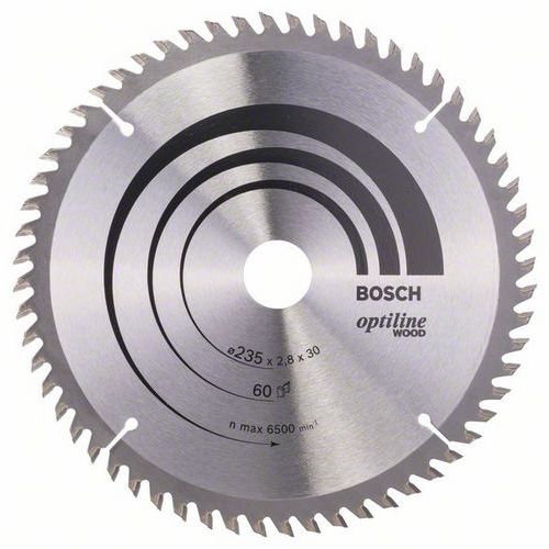 Bosch - Pilov kotou Optiline Wood 235 x 30/25 x 2,8 mm, 60