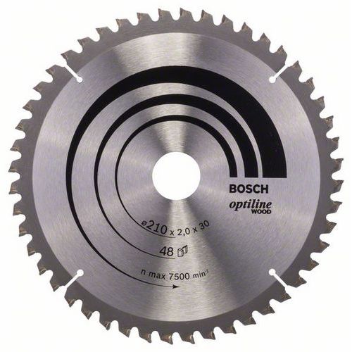 Bosch - Pilov kotou Optiline Wood 210 x 30 x 2,0 mm, 48