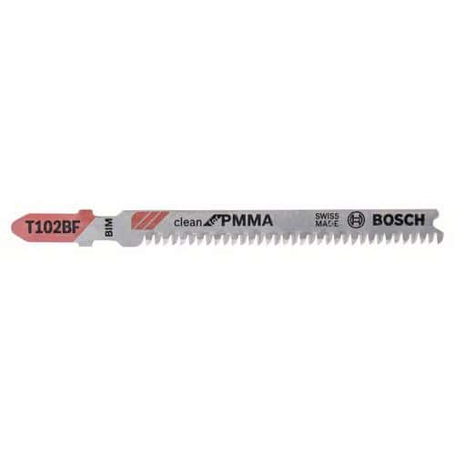 Bosch - Pilov pltek do kmitac pily T 102 BF Clean for PMMA, 5
