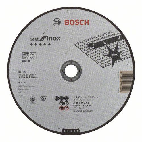 Bosch - ezn kotou rovn Best for Inox - Rapido A 46 V INOX BF