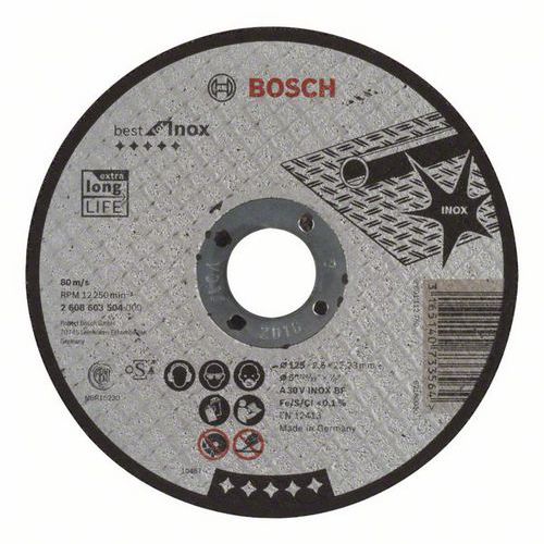 Bosch - ezn kotou rovn Best for Inox A 30 V INOX BF, 125 mm,