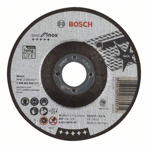 Bosch - ezn kotou profilovan Best for Inox A 30 V INOX BF, 1