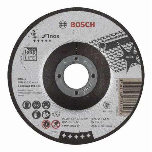 Bosch - ezn kotou profilovan Best for Inox A 46 V INOX BF, 1