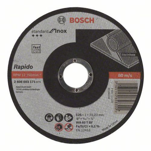 Bosch - ezn kotou rovn Standard for Inox - Rapido WA 60 T BF