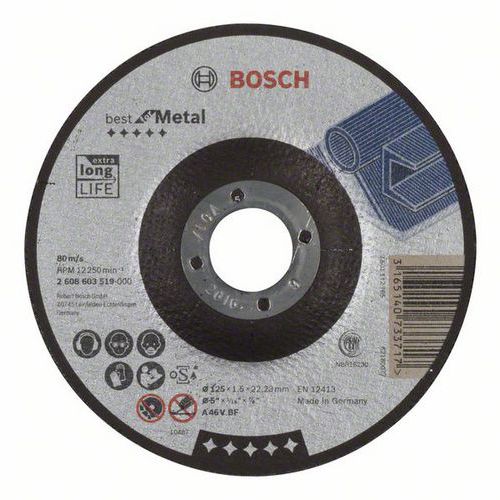 Bosch - ezn kotou profilovan Best for Metal A 46 V BF, 125 m