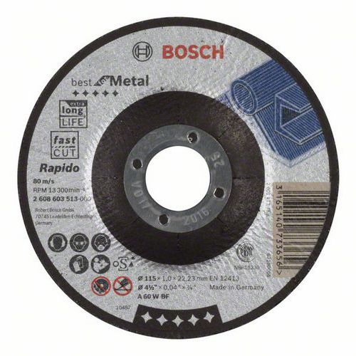 Bosch - ezn kotou profilovan Best for Metal - Rapido A 60 W