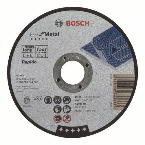 Bosch - ezn kotou rovn Best for Metal - Rapido A 60 W BF, 12