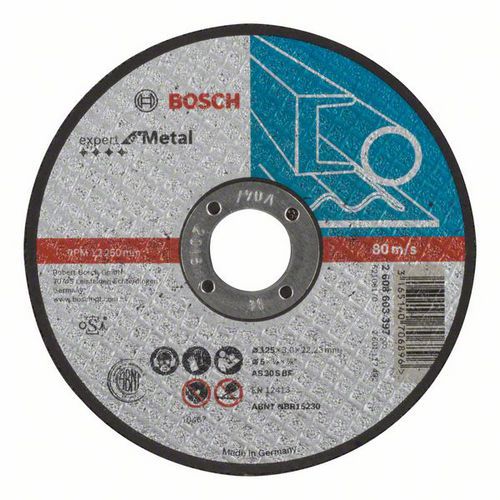 Bosch - ezn kotou rovn Expert for Metal AS 30 S BF, 125 mm,