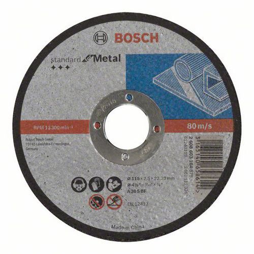 Bosch - ezn kotou rovn Standard for Metal A 30 S BF, 115 mm,