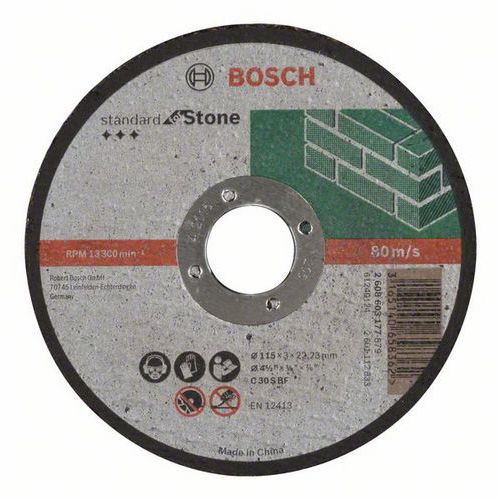 Bosch - ezn kotou rovn Standard for Stone C 30 S BF, 115 mm,