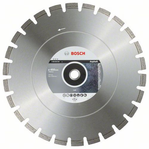 Bosch - Diamantov ezn kotou Best for Asphalt 450 x 25,40 x 3