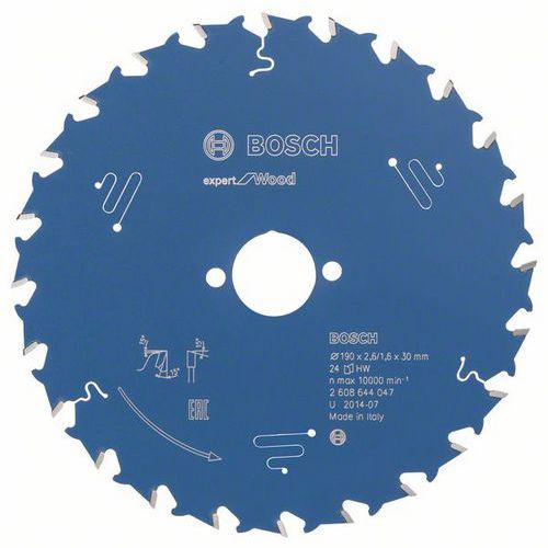 Bosch - Pilov kotou Expert for Wood 190 x 30 x 2,6 mm, 24