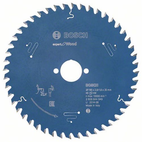 Bosch - Pilov kotou Expert for Wood 190 x 30 x 2,6 mm, 48