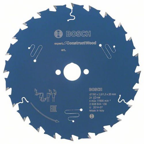 Bosch - Pilov kotou Expert for Construct Wood 160 x 20 x 2,0 m