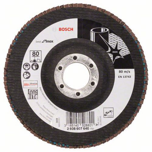 Bosch - Lamelov brusn kotou X581, Best for Inox 125 mm, 22,23