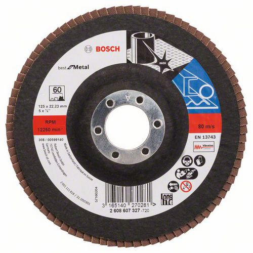 Bosch - Lamelov brusn kotou X571, Best for Metal 125 mm, G60,