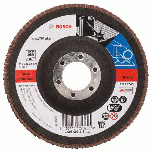 Bosch - Lamelov brusn kotou X571, Best for Metal 115 mm, G120