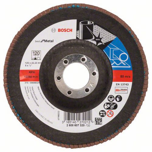 Bosch - Lamelov brusn kotou X571, Best for Metal 125 mm, G120