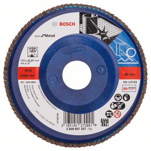 Bosch - Lamelov brusn kotou X571, Best for Metal 115 mm, G120