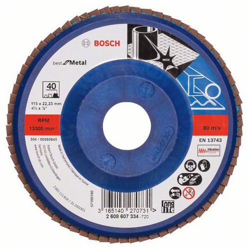 Bosch - Lamelov brusn kotou X571, Best for Metal 115 mm, G40,