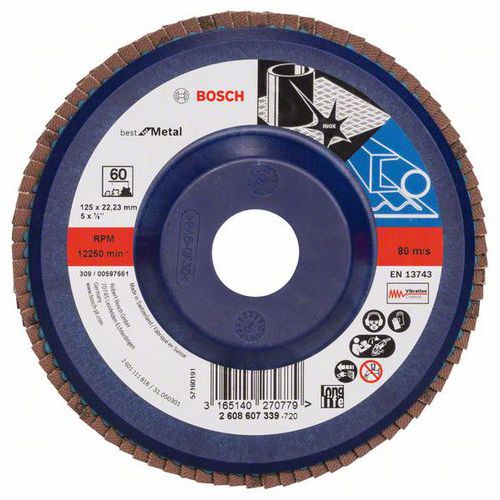 Bosch - Lamelov brusn kotou X571, Best for Metal 125 mm, G60,