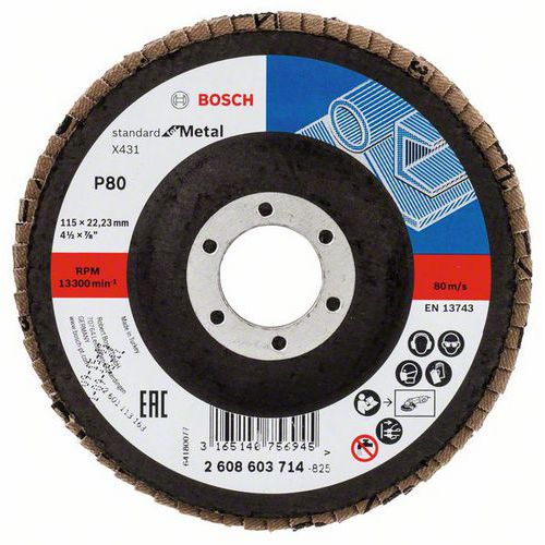 Bosch - Lamelov brusn kotou X431, Standard for Metal 115 mm,