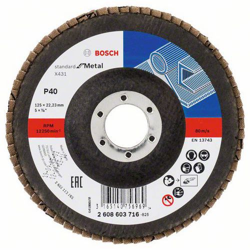 Bosch - Lamelov brusn kotou X431, Standard for Metal 125 mm, - Kliknutm na obrzek zavete