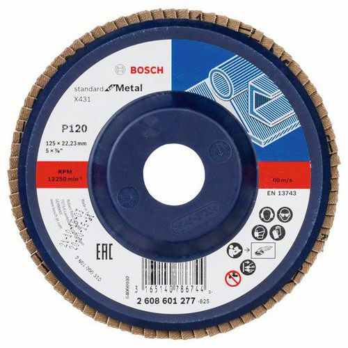 Bosch - Lamelov brusn kotou X431, Standard for Metal 125 mm,