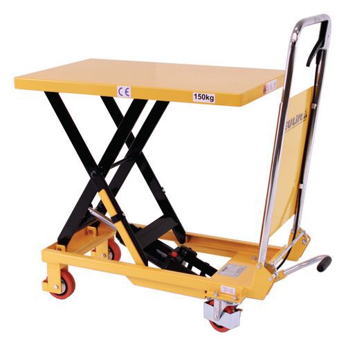 Mobiln hydraulick zvedac stl, do 150 kg, deska 74 x 45 cm