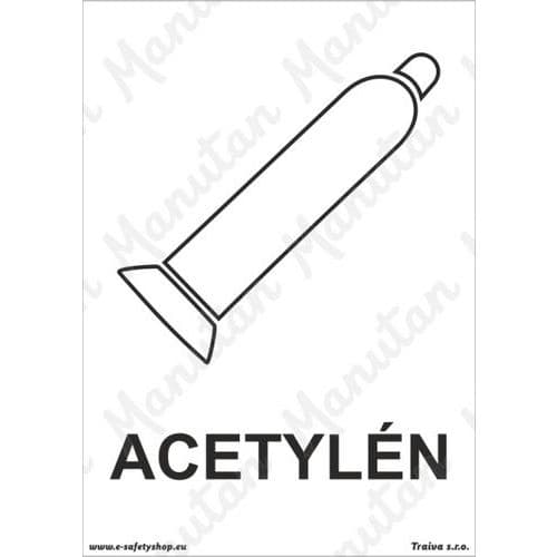 Acetyln, samolepka 148 x 210 x 0,1 mm A5