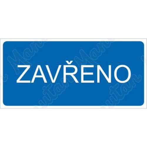 Zaveno, samolepka 190 x 90 x 0,1 mm - Kliknutm na obrzek zavete