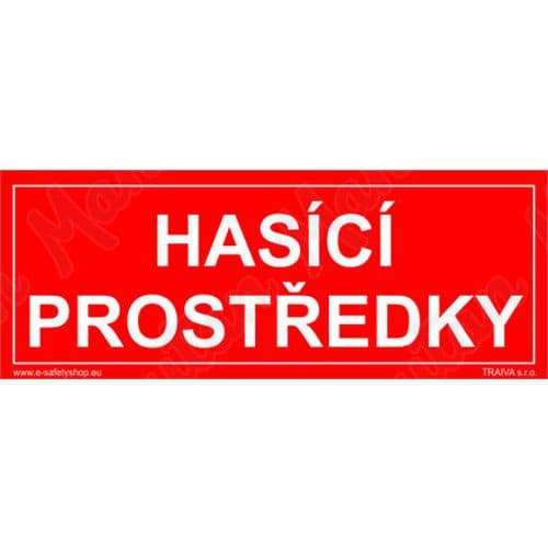 Hasic prostedky, samolepka 210 x 80 x 0,1 mm